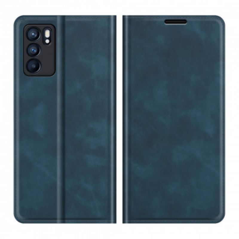 Flip Case Oppo Reno 6 5g Weicher Ledereffekt