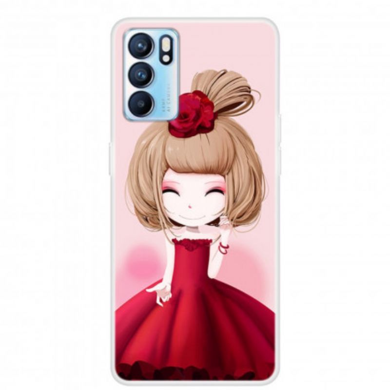 Hülle Für Oppo Reno 6 5g Manga-dame