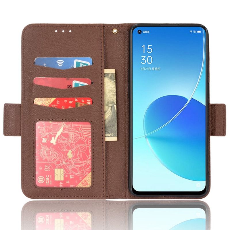 Lederhüllen Oppo Reno 6 5g Flap Double Neue Farben