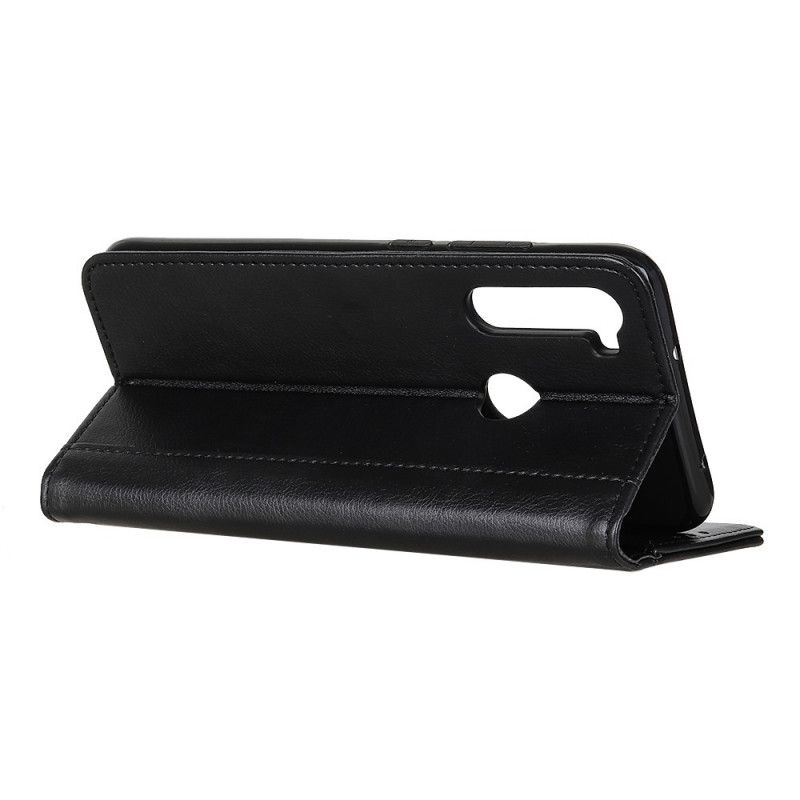 Flip Case Xiaomi Redmi Note 8T Schwarz Geteilte Litschilederversion