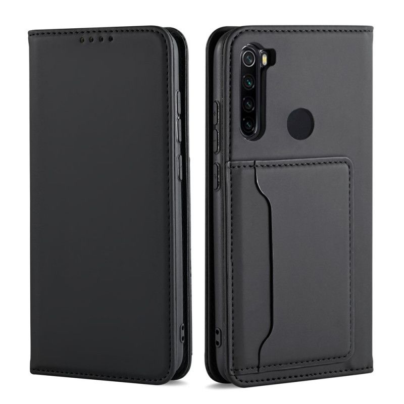 Flip Case Xiaomi Redmi Note 8T Schwarz Handyhülle Inhaber Einer Unterstützungskarte