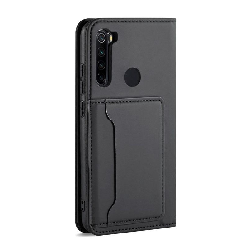 Flip Case Xiaomi Redmi Note 8T Schwarz Handyhülle Inhaber Einer Unterstützungskarte