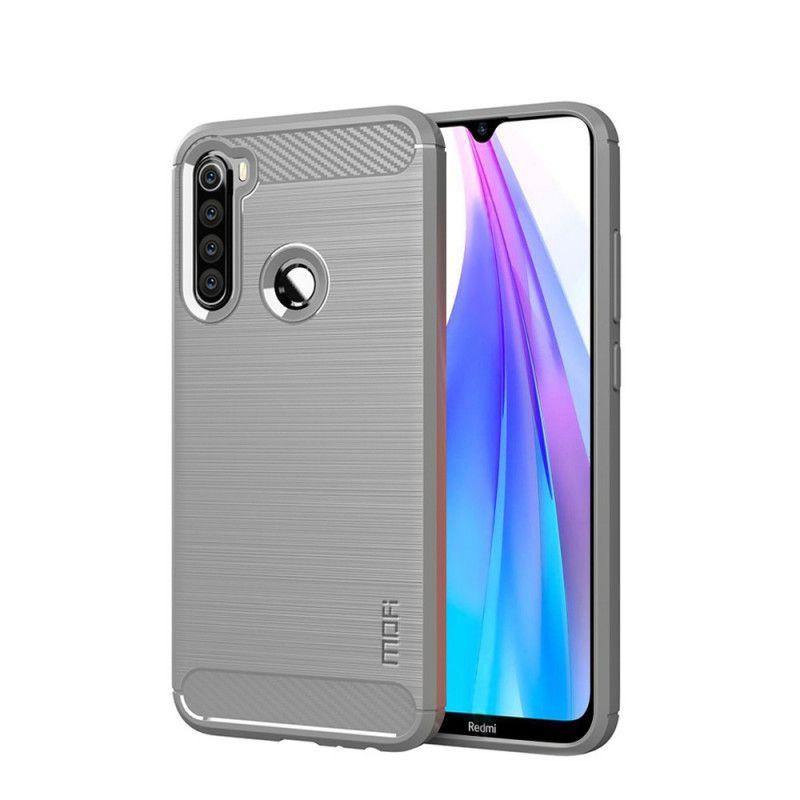 Hülle Xiaomi Redmi Note 8T Schwarz Gebürstete Mofi-Kohlefaser