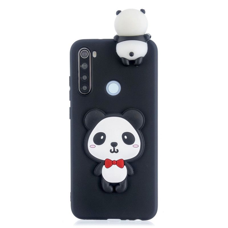 Hülle Xiaomi Redmi Note 8T Schwarz Handyhülle 3D Mein Panda