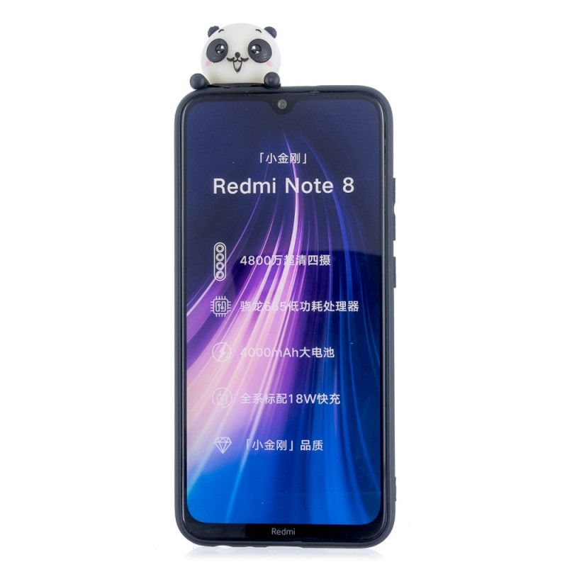 Hülle Xiaomi Redmi Note 8T Schwarz Handyhülle 3D Mein Panda
