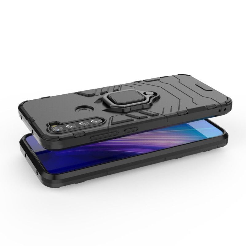 Hülle Xiaomi Redmi Note 8T Schwarz Handyhülle Widerstandsfähiger Ring