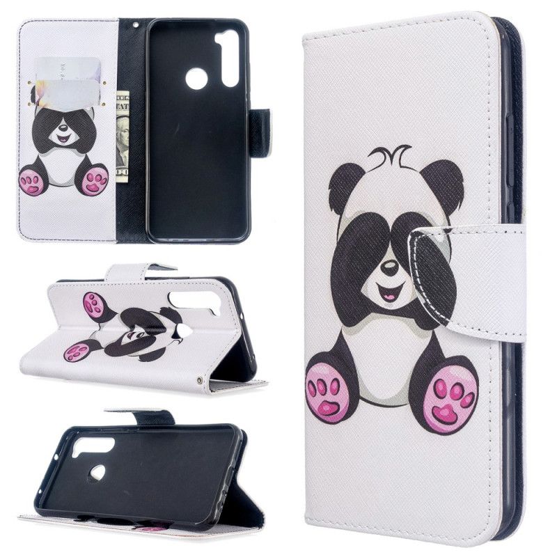 Lederhüllen Für Xiaomi Redmi Note 8T Lustiger Panda