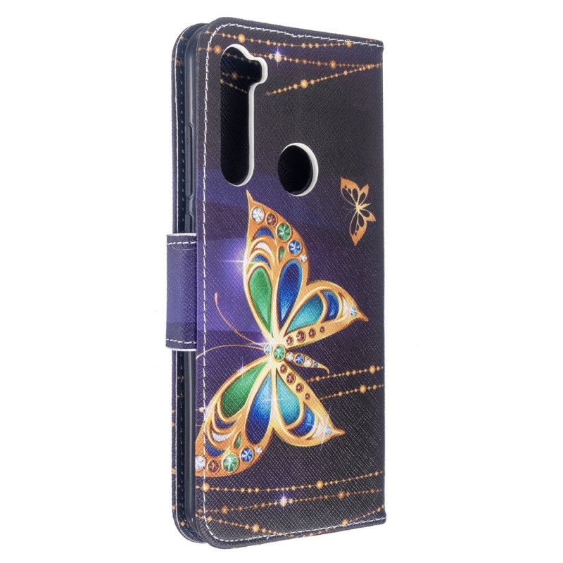Lederhüllen Für Xiaomi Redmi Note 8T Magischer Schmetterling