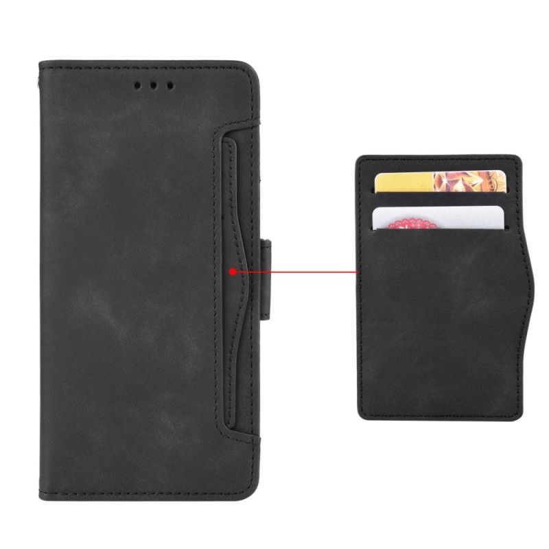 Lederhüllen Für Xiaomi Redmi Note 8T Schwarz Erstklassige Mehrfachkarte