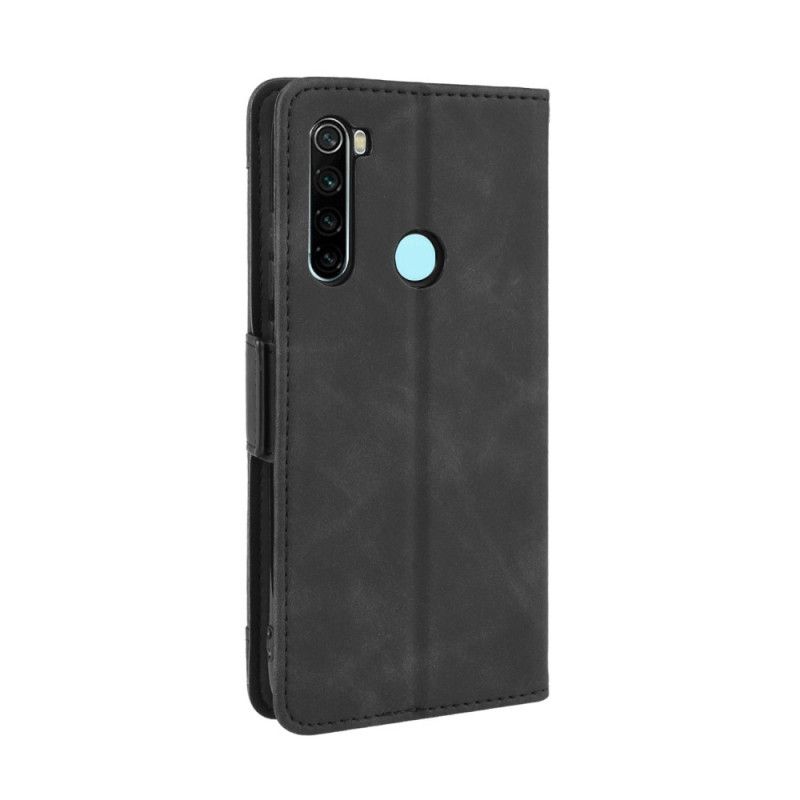 Lederhüllen Für Xiaomi Redmi Note 8T Schwarz Erstklassige Mehrfachkarte