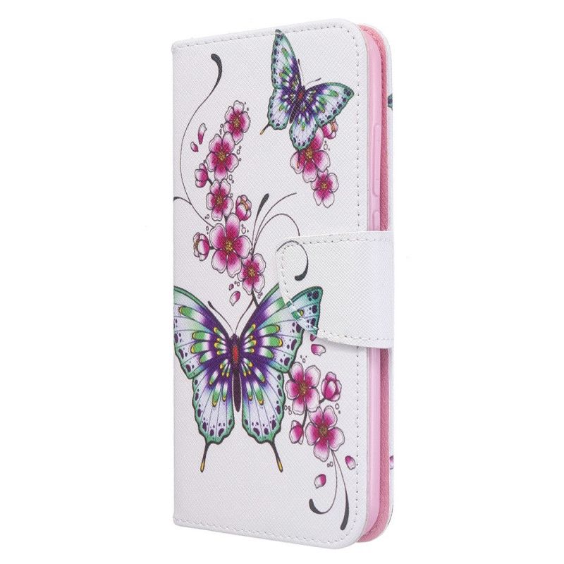 Lederhüllen Für Xiaomi Redmi Note 8T Wundervolle Schmetterlinge