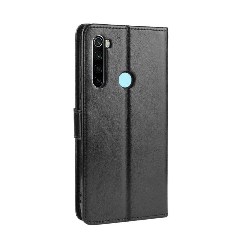 Lederhüllen Xiaomi Redmi Note 8T Schwarz Auffälliges Kunstleder