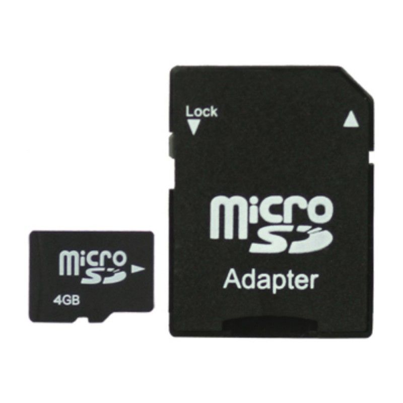 4 Gb Micro-Sd-Karte Mit Sd-Adapter