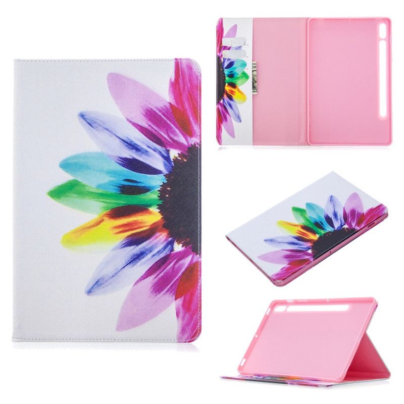 Case Samsung Galaxy Tab S7 Aquarellblume