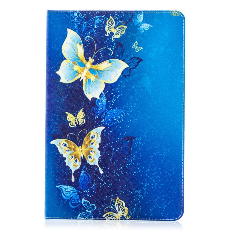 Case Samsung Galaxy Tab S7 Dunkelblau Kostbare Schmetterlinge