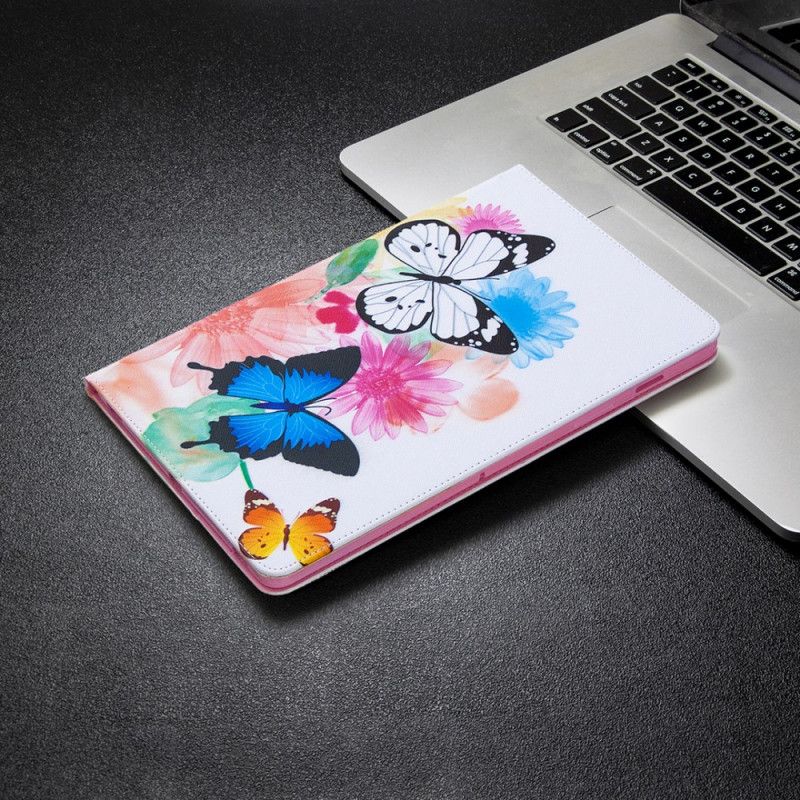 Case Samsung Galaxy Tab S7 Pink Handyhülle Aquarellschmetterlinge