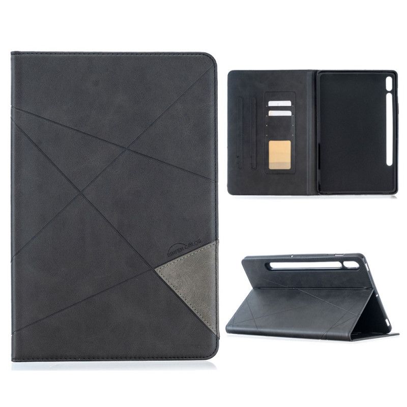 Case Samsung Galaxy Tab S7 Schwarz Geometrie