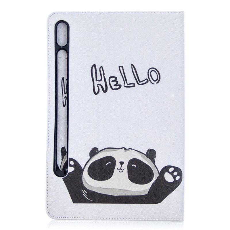 Case Samsung Galaxy Tab S7 Weiß Panda-Druckmuster