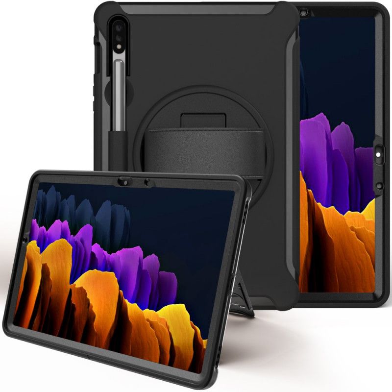 Hülle Samsung Galaxy Tab S7 Schwarz Multifunktionales Geschäft