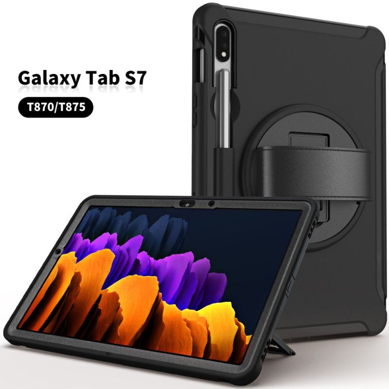 Hülle Samsung Galaxy Tab S7 Schwarz Multifunktionales Geschäft