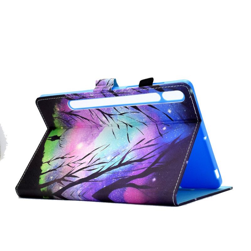 Kunstlederbezug Samsung Galaxy Tab S7 Aurora Borealis