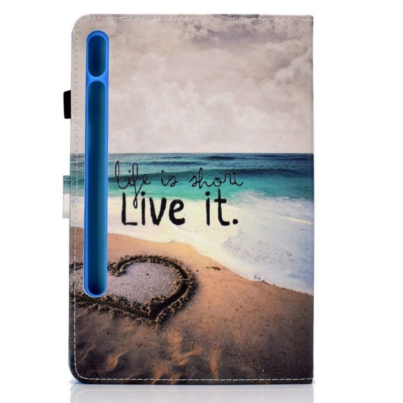 Kunstlederbezug Samsung Galaxy Tab S7 Das Leben Ist Kurz