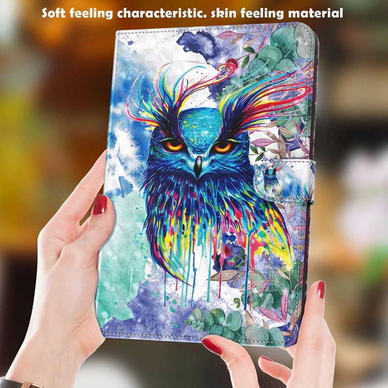 Kunstlederbezug Samsung Galaxy Tab S7 Handyhülle Eule