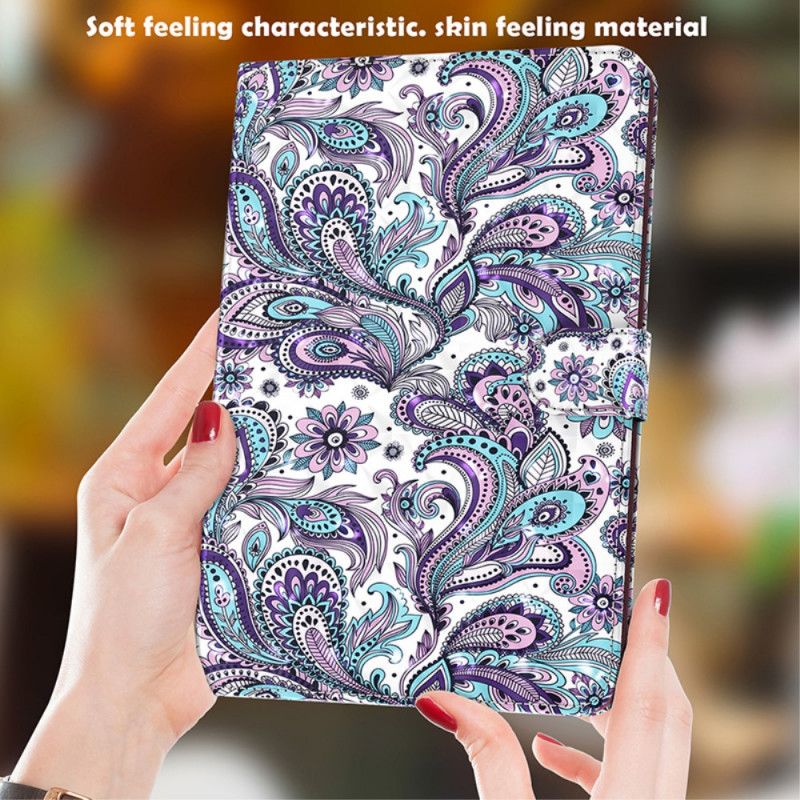 Kunstlederbezug Samsung Galaxy Tab S7 Paisley-Muster