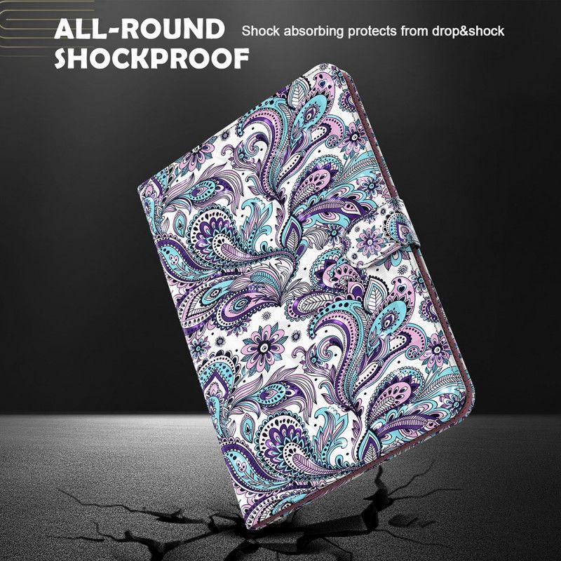 Kunstlederbezug Samsung Galaxy Tab S7 Paisley-Muster