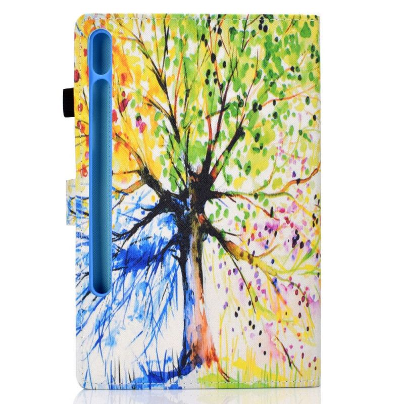 Lederhüllen Für Samsung Galaxy Tab S7 Aquarellbaum