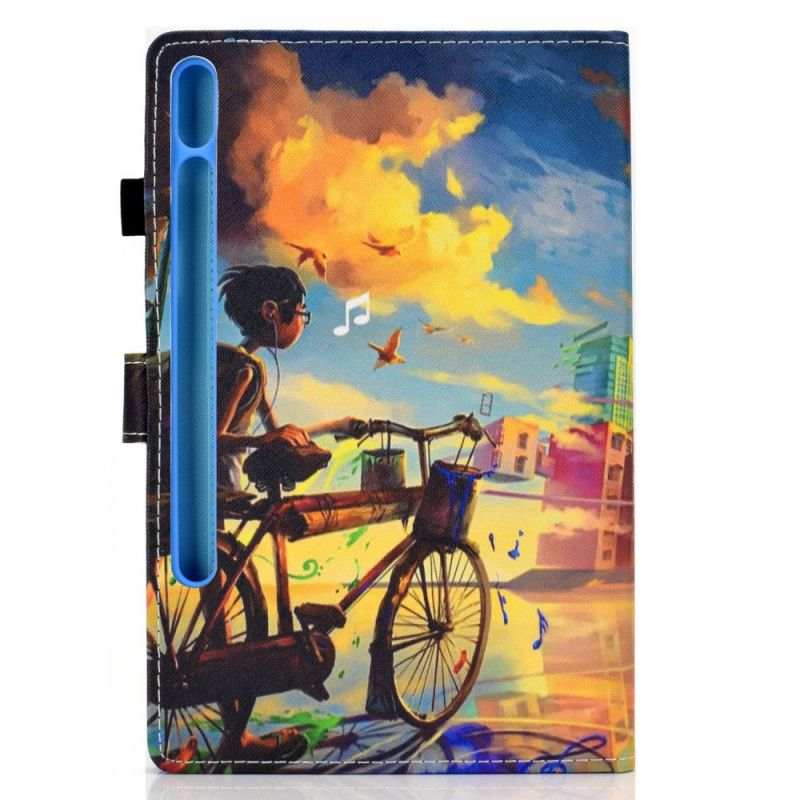 Lederhüllen Für Samsung Galaxy Tab S7 Fahrradkunst