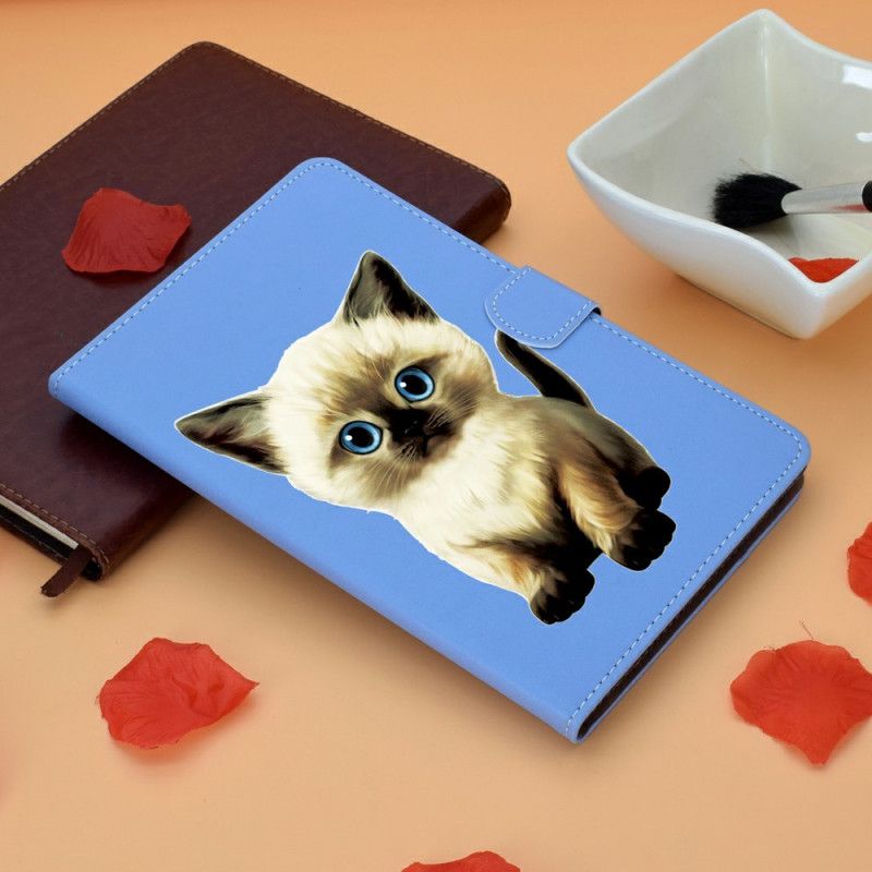 Lederhüllen Für Samsung Galaxy Tab S7 Lustiges Kätzchen