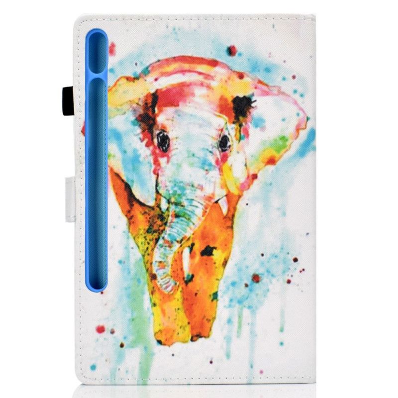 Lederhüllen Samsung Galaxy Tab S7 Aquarellelefant