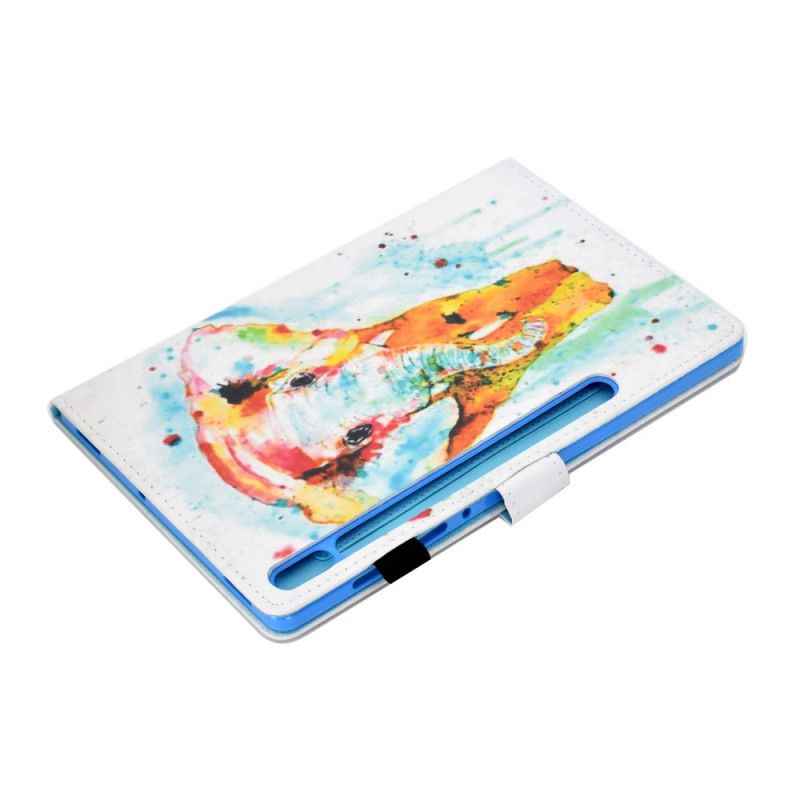 Lederhüllen Samsung Galaxy Tab S7 Aquarellelefant