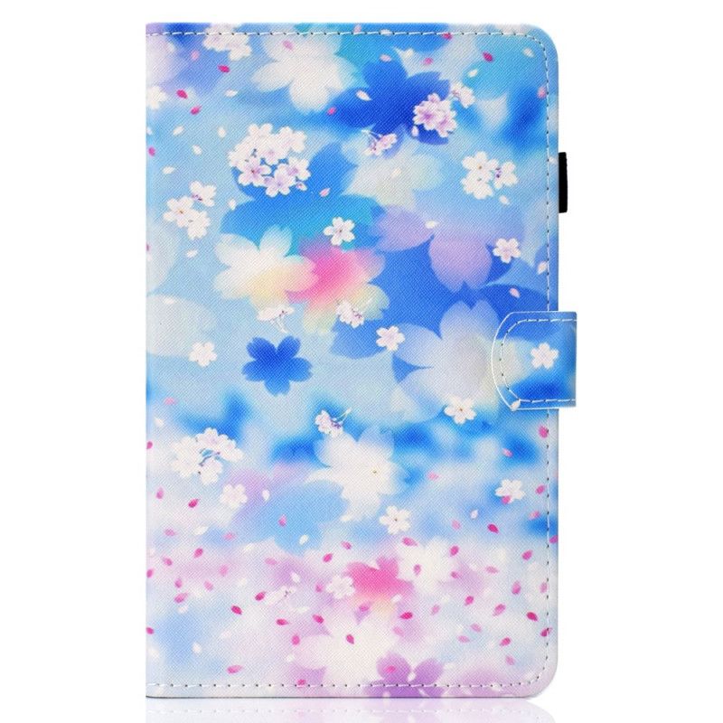 Lederhüllen Samsung Galaxy Tab S7 Handyhülle Aquarellblumen