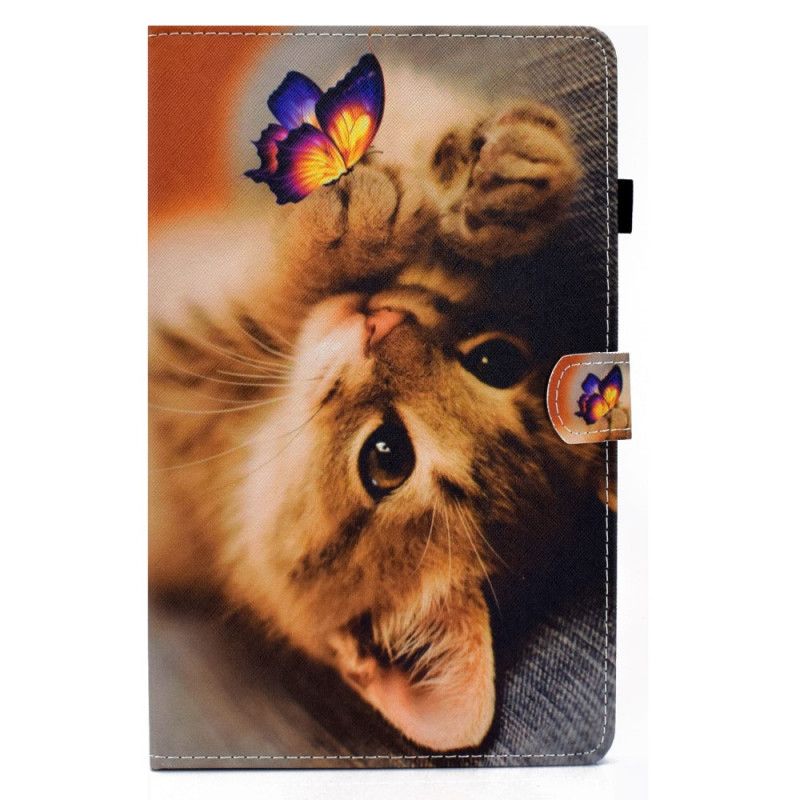 Lederhüllen Samsung Galaxy Tab S7 Handyhülle Mein Kätzchen Und Schmetterling