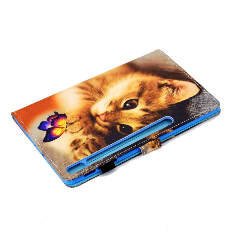 Lederhüllen Samsung Galaxy Tab S7 Handyhülle Mein Kätzchen Und Schmetterling