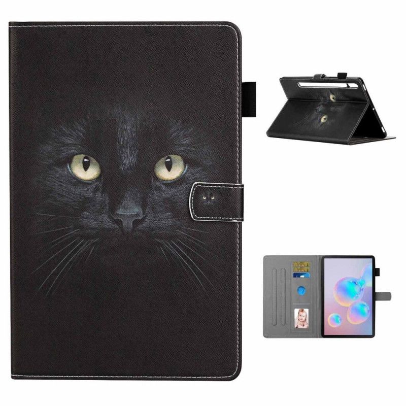 Lederhüllen Samsung Galaxy Tab S7 Schwarze Katze
