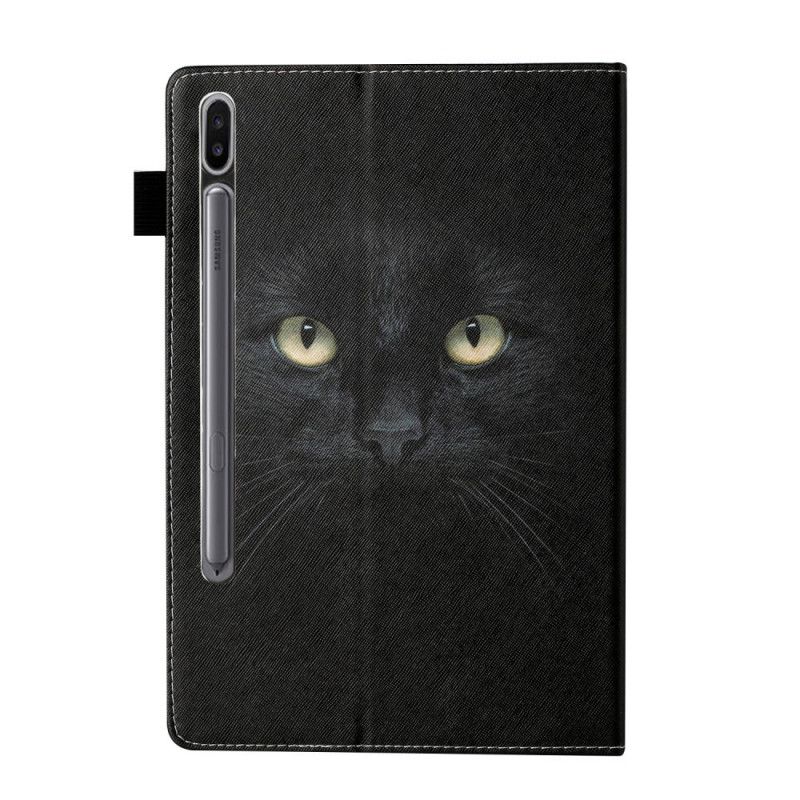 Lederhüllen Samsung Galaxy Tab S7 Schwarze Katze