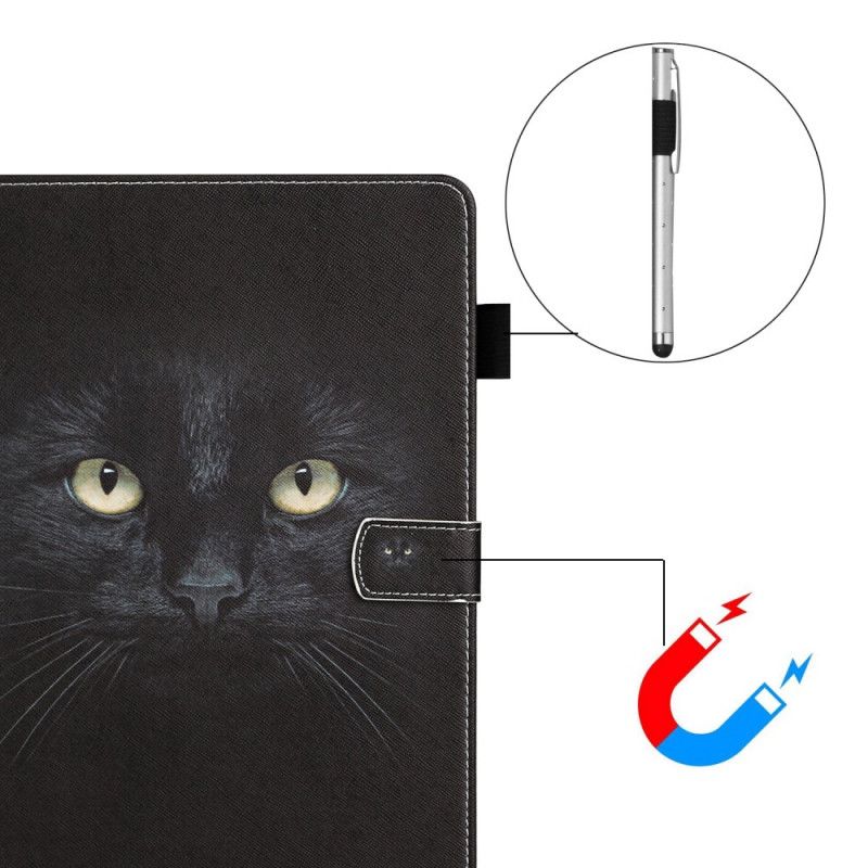 Lederhüllen Samsung Galaxy Tab S7 Schwarze Katze