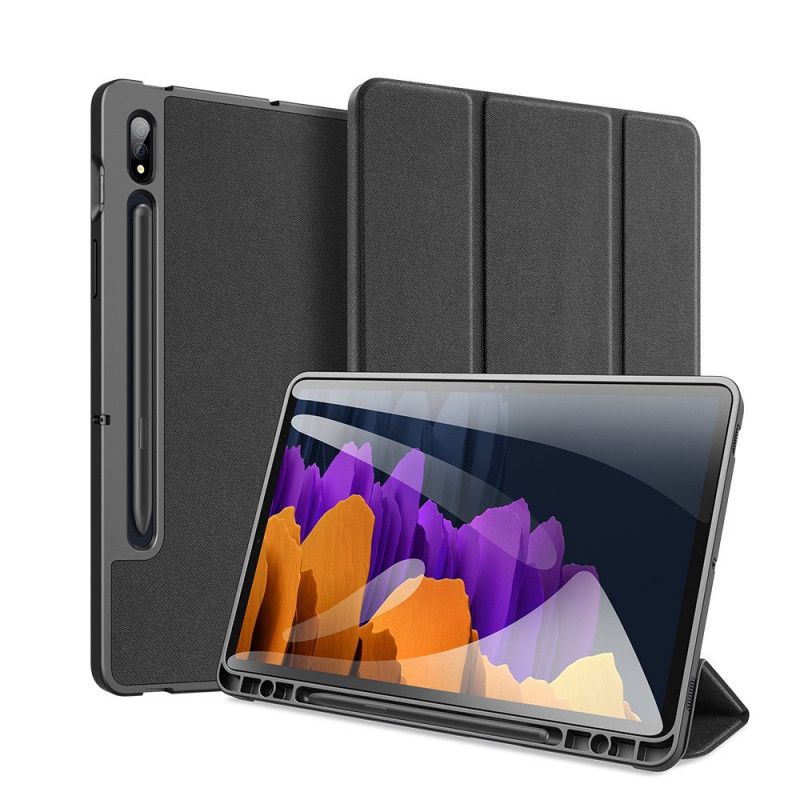 Smart Case Samsung Galaxy Tab S7 Schwarz Domo-Serie Dux-Duci