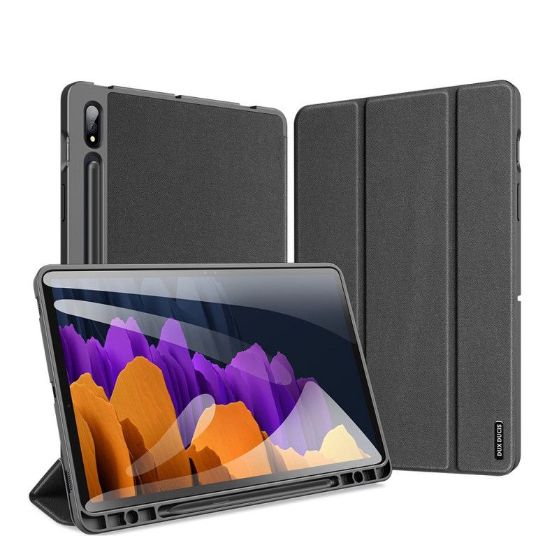 Smart Case Samsung Galaxy Tab S7 Schwarz Domo-Serie Dux-Duci