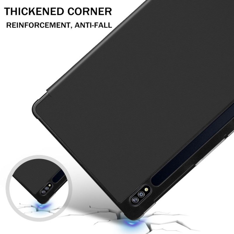 Smart Case Samsung Galaxy Tab S7 Schwarz Dreifach Gefalteter. Verstärkter Stifthalter