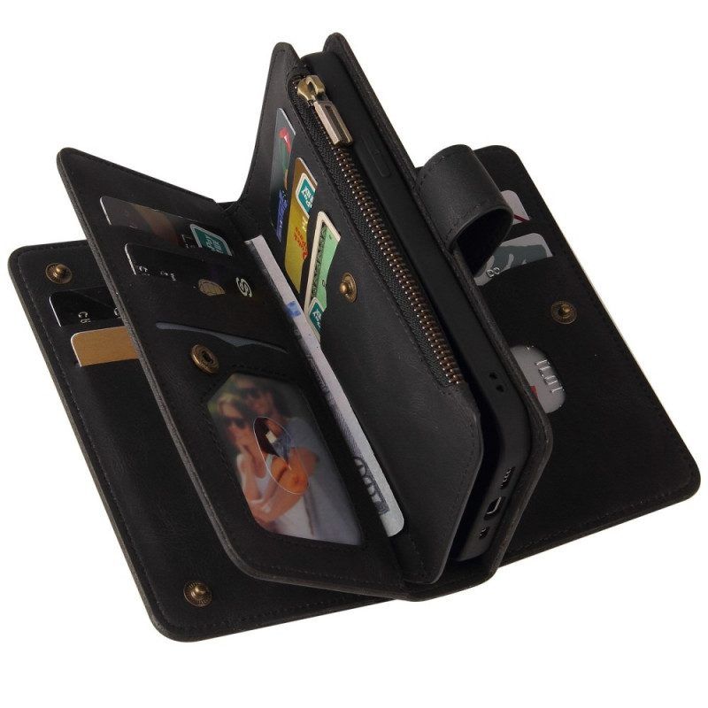 Flip Case Für Realme GT2 Pro Multifunktionaler Kartenhalter