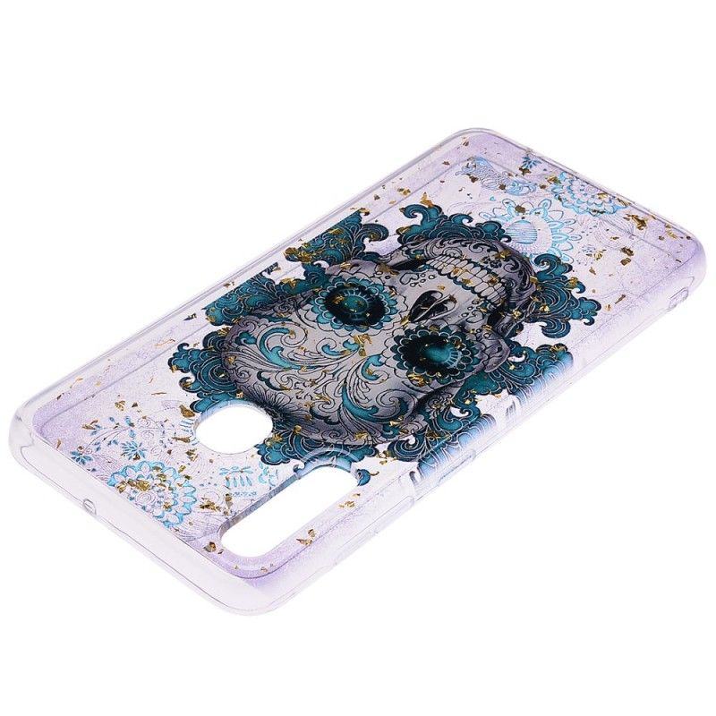 Hülle Samsung Galaxy A50 Blauer Schädel