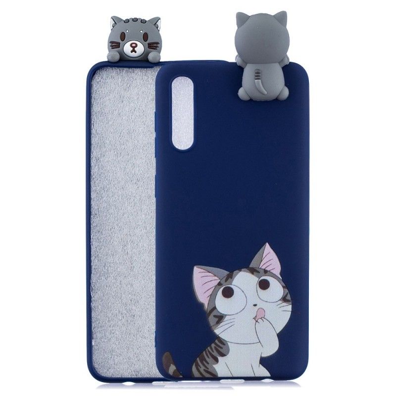 Hülle Samsung Galaxy A50 Lustige 3D-Katze