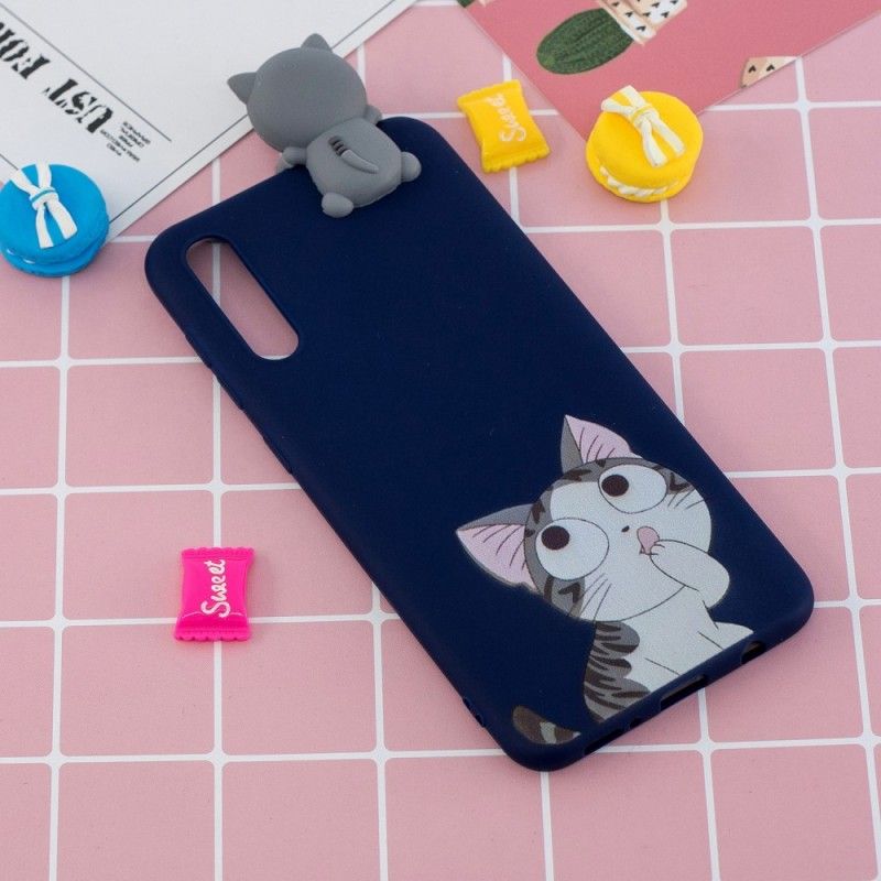 Hülle Samsung Galaxy A50 Lustige 3D-Katze