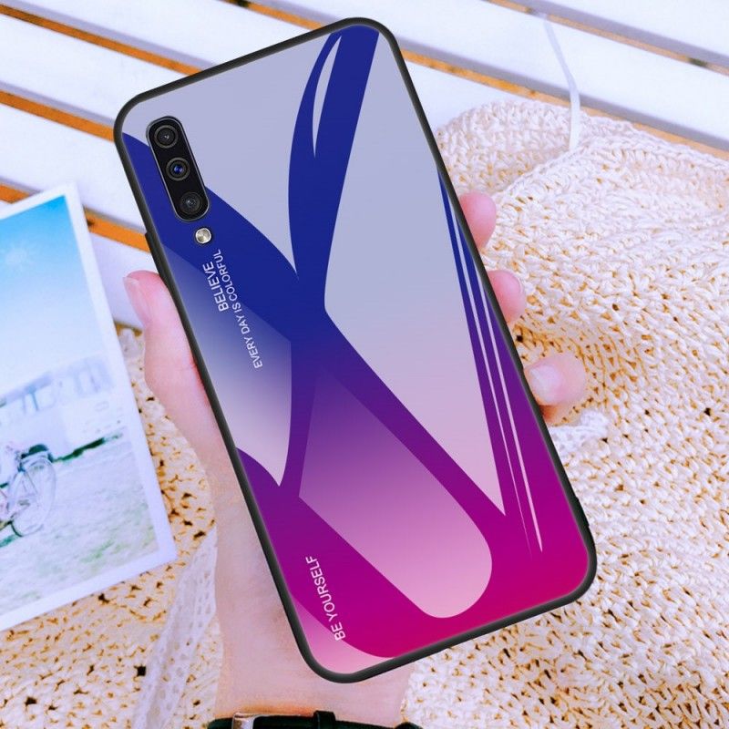 Hülle Samsung Galaxy A50 Rot Verzinkte Farbe