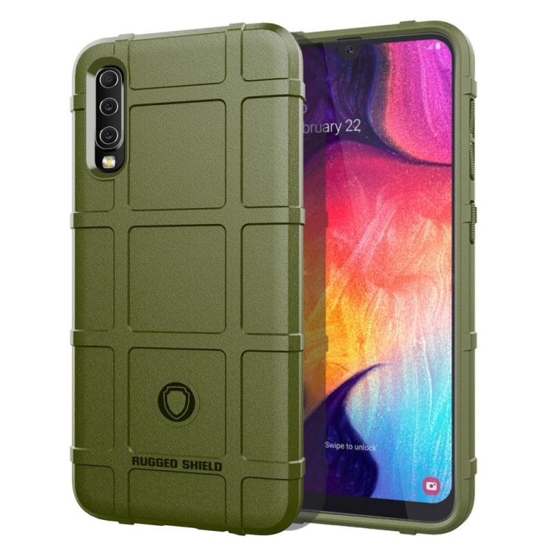 Hülle Samsung Galaxy A50 Schwarz Robuster Schild