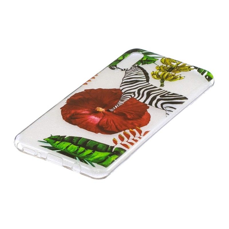 Hülle Samsung Galaxy A50 Zebra Und Blumen